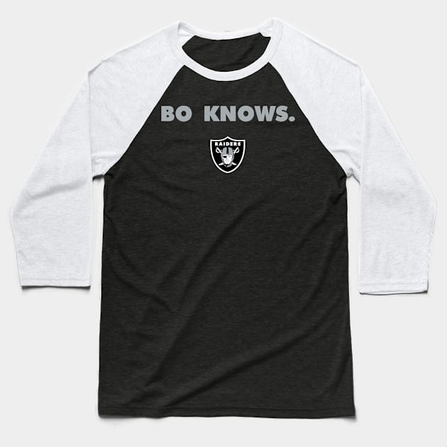 BO KNOWS RAIDER NATION! Baseball T-Shirt by capognad